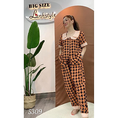 Đồ Bộ Dài Big Size Pijama 2 Bèo Cr 5309 - Link Mua