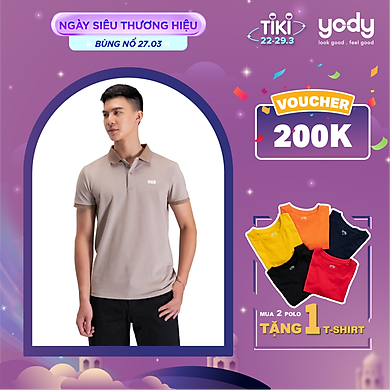 Áo polo nam YODY Chất liệu Pique mắt chim bền màu, co giãn tốt, đàn hồi – APM3299 – YODY ,SKU : 4791661875159 >>>🇻🇳 Top1Vietnam 🛒>>> tiki.vn 🇻🇳🇻🇳🇻🇳🛒🛍🛒
