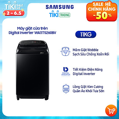 Máy giặt Samsung Inverter 11kg WA11T5260BV/SV – Chỉ giao Hà Nội