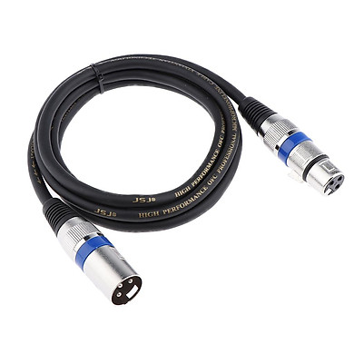 Kokiya XLR 3 Nam Sang XLR Nữ Cho Micro Cáp Âm Thanh Dây 1.5 Mét/5ft