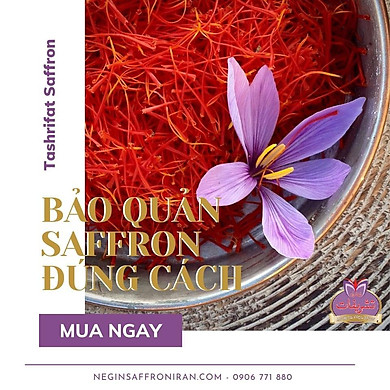 Combo 5 Lọ Nhụy Hoa Nghệ Tây Tashrifat Saffron Premium Loại Negin Sợi To (1 Grams) - Link Mua