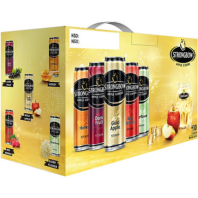 Thùng Strongbow 5 Vị (330ml / Lon x10 lon)