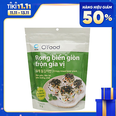 Rong Biển Sấy Giòn Trộn Gia Vị Ăn Liền O’Food (Gói 30 Gram) – – top1shop