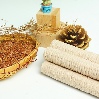 Bánh Ống Gạo Lứt Đậu Đỏ Hạt Sen Gufoods (150G) - Ăn Kiêng, Thực Dưỡng, Thuần Tự Nhiên - Link Mua