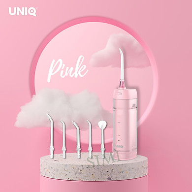 Tăm Nước Cầm Tay UNIQ Smile F1 Nhật Bản Cao Cấp Máy Vệ Sinh Răng Miệng Mini Tốt Xịt Xỉa Rửa Làm Sạch Kẽ Răng Niềng Dụng Cụ Cạo Lưỡi Waterpik May…