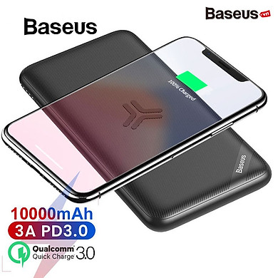 Pin dự phòng kiêm sạc nhanh không dây Baseus S10 Bracket Power Bank 10000mAh – Hàng chính hãng