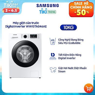 Máy giặt Samsung Inverter 10kg WW10TA046AE/SV – Chỉ giao Hà Nội