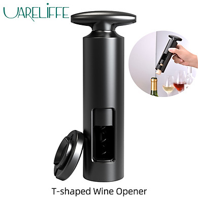 Dụng cụ mở chai rượu vang Uareliffe 2 trong 1 Máy mở chai tự động Cork Corkscrew