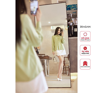 Áo sơ mi dài tay 20AGAIN, thiết kế nhún vai, 2 lớp cổ phá cách, điệu đà ASA2229 – 20AGAIN ,SKU : 3626159534415 >>>🇻🇳 Top1Vietnam 🛒>>> tiki.vn 🇻🇳🇻🇳🇻🇳🛒🛍🛒
