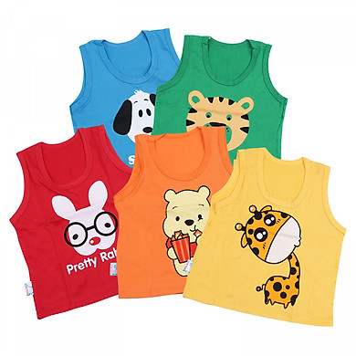 Combo 5 Áo Ba Lỗ MihaBaby ATL06