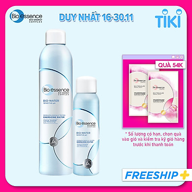 Combo Xịt khoáng dưỡng ẩm Bio-Water Bio-Essence Water Energizing Water (Xịt khoáng 300ml + Xịt khoáng 100ml)