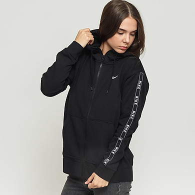 nike hoodie logo tape