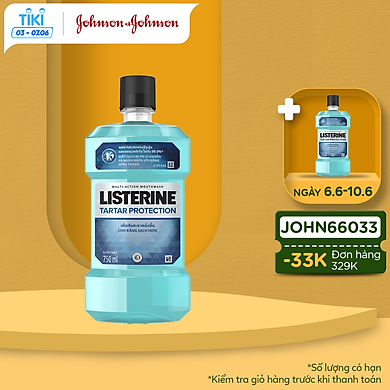 Nước Súc Miệng Ngăn Ngừa Vôi Răng Listerine Tartar Protection (750ml) – 8850007811695