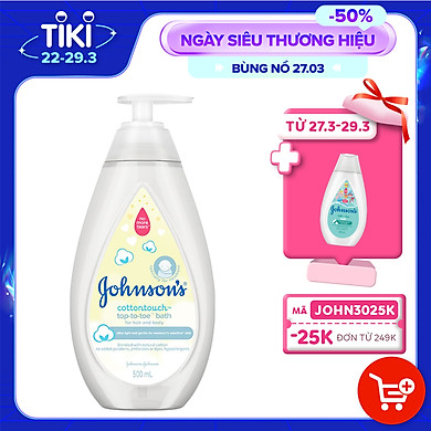 Sữa tắm gội toàn thân Johnson’s Baby mềm mịn (500ml) – Johnson’s Baby ,SKU : 1576782729501 >>>🇻🇳 Top1Vietnam 🛒>>> tiki.vn 🇻🇳🇻🇳🇻🇳🛒🛍🛒