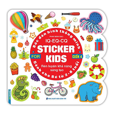 Bóc dán hình thông minh IQ – EQ – CQ – Sticker for kids cuốn 4 (2-8tuổi) – >>> top1shop >>> tiki.vn