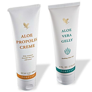 Bộ chăm sóc da thiết yếu Aloe Propolis Creme (#051) và Forever Aloe Vera Gelly (#061) -4Oz/tuýp