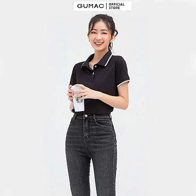 Áo polo nữ GUMAC ATB812 phối cổ sọc viền nhiều màu, thanh lịch – Gumac >>> top1shop >>> tiki.vn