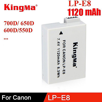 Pin máy ảnh Canon LP-E8 – KingMa chính hãng