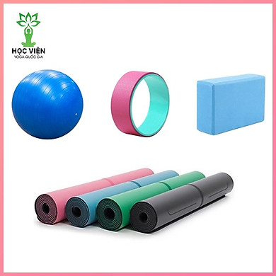 Combo 4 sản phẩm Yoga – YOGA QG: 1 Thảm Yoga Định Tuyến + 1 Gạch Tập Yoga + 1 Bóng Tập Yoga Trơn + 1 Vòng Tập Yoga Trơn – YOGA QG – top1shop