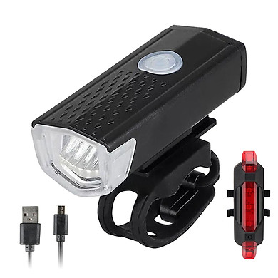 USB Rechargeable Bike Light Cycle Head Light with Rear Bicycle Light Front Light Set 300lm Waterproof LED Bicycle Light – >>> top1shop >>> tiki.vn