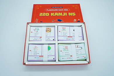 Flashcard Hack Não 220 Kanji N5 - Hướng Dẫn Học Qua Câu Chuyện - Link Mua