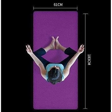 Thảm tập YOGA Chống trượt, Thảm tập GYM tại nhà tập thể dục. Chất liệu tpe 2 lớp chống – OEM – top1shop