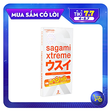 Bao cao su Sagami Superthin – Mỏng – Kiểu truyền thống – Hộp 2 chiếc