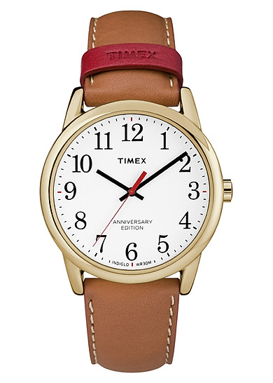 Đồng Hồ Nam Dây Da Timex Easy Reader 40th Anniversary TW2R40100 (38mm) - Nâu