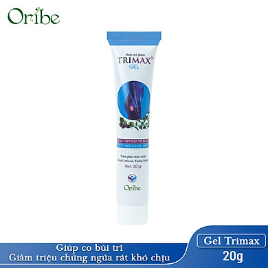Gel Bôi Trĩ Giúp Co Búi Trĩ, Giảm Sưng Đỏ Và Ngứa Rát Hậu Môn Do Trĩ Trimaxgel 20g – Nguyên Liệu Nhập Khẩu Từ Châu Âu