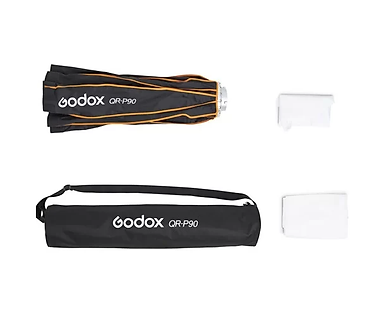 Softbox Parabolic Thao Tác Nhanh Godox Qr-P90, Lưới Tổ Ong Hàng Chính Hãng - Link Mua