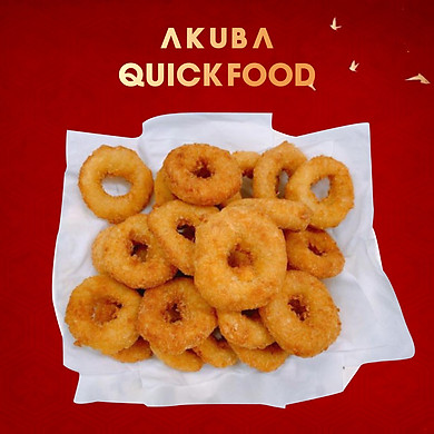 Gà Nugget vòng tròn chiên giòn AKUBA Quick Food ức gà phi lê được tẩm gia vị và phủ lớp bột chiên xù 1 gói/300G – – top1shop