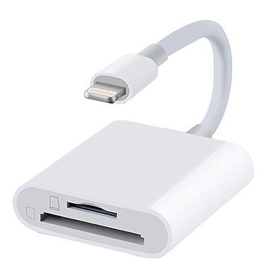 SD Card Reader TF & SD Camera Memory Card Reader Adapter 2 in 1 Dual Slot Card Reader