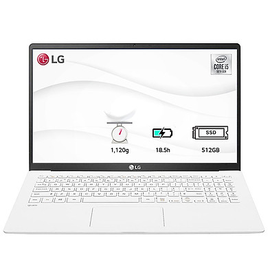 Laptop LG Gram 2020 15ZD90N-V.AX56A5 (Core i5-1035G7/ 8GB/ 512GB NVMe/ 15 FHD IPS/ NonOS/ White) – Hàng Chính Hãng