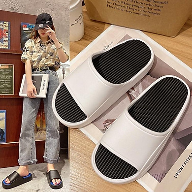 Dép nữ, nam đế cao 5cm, dép quai ngang chất liệu Eva cao cấp không thấm nước, size từ 36-44, hottrend 2021, Lù Store
