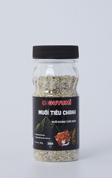 Muối Tiêu Lá Chanh Guyumi 60g Từ Muối Khoáng Dùng Chấm Món Luộc Hấp Chiên Nướng Quay Cho Người Ăn Chay