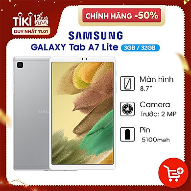 Máy tính bảng Samsung Galaxy Tab A7 Lite LTE SM-T225) – ĐÃ KÍCH HOẠT ĐIỆN TỬ – Hàng Chính Hãng