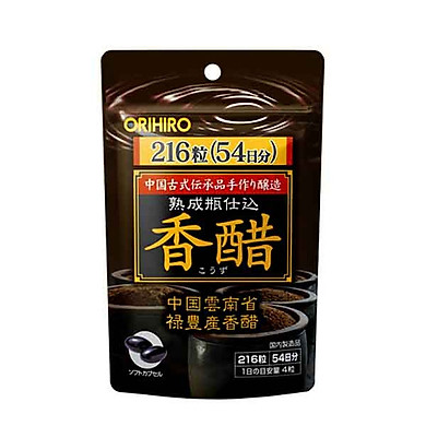 Giấm đen giảm cân Orihiro Nhật Bản 216 viên - tặng kẹo mật ong SENJAKU