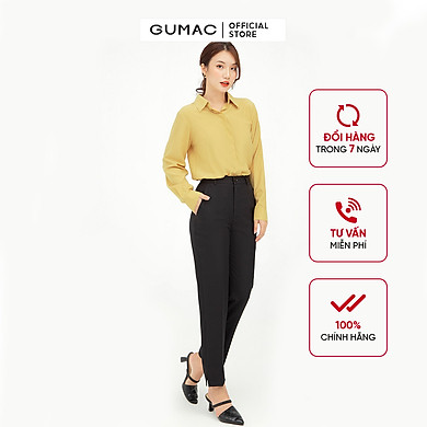 Áo sơ mi nữ thiết kế cơ bản kết hợp tay dài phối măng sết GUMAC AB535 – Gumac >>> top1shop >>> tiki.vn