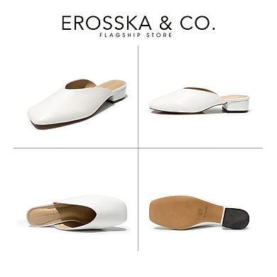 Erosska - Giày Sục Nữ Mũi Tròn Phong Cách Thanh Lịch El021 - Link Mua