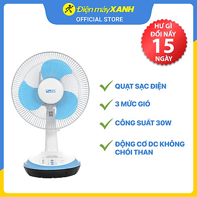 Quạt sạc đa năng 2 trong 1 AC ARF03D123 tích hợp cổng sạc USB – Hàng chính hãng