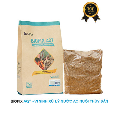 Vi sinh xử lý tảo, làm sạch nước ao nuôi, kích thích tăng trường thủy sản – BioFix AQT gói 150 gram