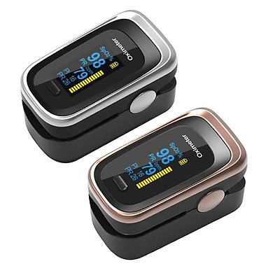 2 Chiếc máy đo nhịp tim và nồng độ oxy trong máu cảm biến Fingertip Pulse Oximeter Blood Oxygen Sensor SpO2 Monitor Heart Rate