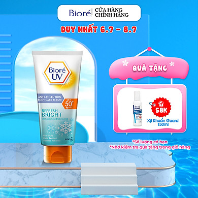 Serum Chống Nắng Dưỡng Thể Kháng Bụi – Sáng Mịn Mát Lạnh Biore (150ml)