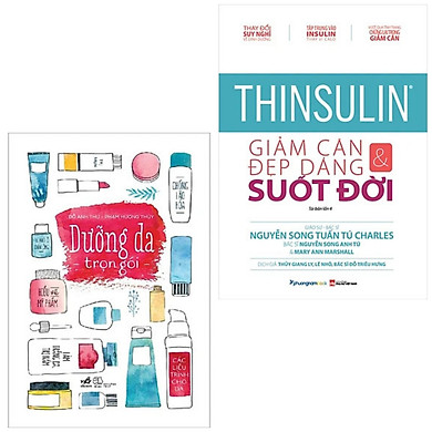 Combo 2Q: Thinsulin – Giảm Cân Và Đẹp Dáng Suốt Đời + Dưỡng Da Trọn Gói (Sách dưỡng da/làm đẹp) + Tặng bookmark