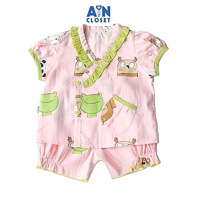 Bộ quần áo ngắn bé gái họa tiết Ếch xanh nền hồng xô sợi tre – AICDBG0GPB5L – AIN Closet – AIN Closet ,SKU : 6386747660223 >>>🇻🇳 Top1Vietnam 🛒>>> tiki.vn 🇻🇳🇻🇳🇻🇳🛒🛍🛒