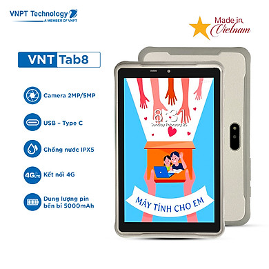 Máy tính bảng VNPT Technology VNT Tab8 8 Inch Android 11 RAM 3GB – Hàng chính hãng
