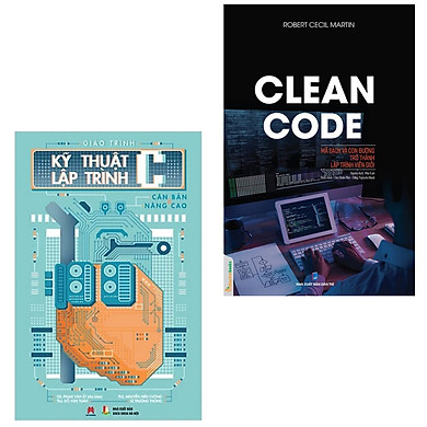 Combo 2Q: Giáo Trình Kỹ Thuật Lập Trình C Căn Bản Và Nâng Cao + Clean Code – Mã Sạch Và Con Đường Trở Thành Lập Trình Viên Giỏi (Tặng Móc Khóa)
