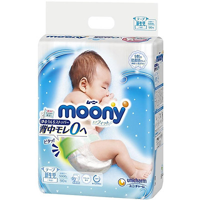 Mua Tã Dán Sơ Sinh Cao Cấp Moony Nhật Bản NB90 90 Miếng tại TILOMART   Tiki