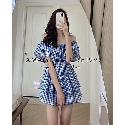 Mua Chân Váy Kẻ Caro Màu Xanh Dương Có Quần Bên Trong Dáng Chữ A Goness  A441  Tiki