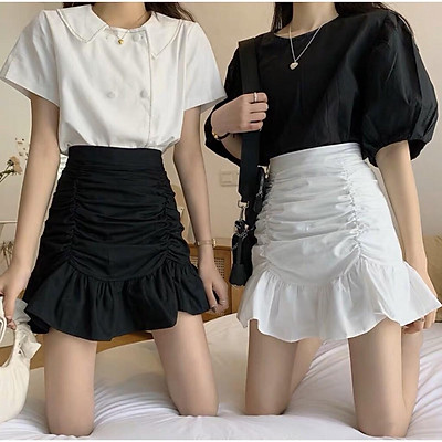 Mua Chân Váy Chữ A Đuôi Cá Lệch Tà Đính Cúc Thời Trang Nữ  Tiki
